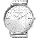Coach Perry Quartz Silver Dial Silver Mesh Bracelet Watch for Women - 14503384 Buy Now By Coach