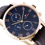 Tommy Hilfiger Kane Chronograph Blue Dial Brown Leather Strap Watch for Men - 1791399 Buy Now By Tommy Hilfiger