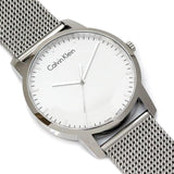 Calvin Klein City Chronograph White Dial Silver Mesh Bracelet Watch for Men - K2G2G126 Buy Now By Calvin Klein