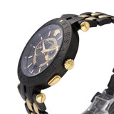 Versace V-Race Analog Quartz Black Dial Two Tone Steel Strap Watch For Men - VEBV00619 Buy Now By Versace