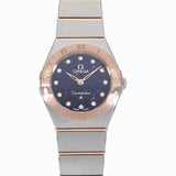 Omega Constellation Quartz Diamonds Blue Dial Two Tone Steel Strap Watch for Women - 131.20.25.60.53.002 Buy Now By Omega