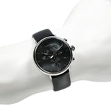 Calvin Klein High Noon Chronograph Black Dial Black Leather Strap Watch for Men - K8M271C1 Buy Now By Calvin Klein