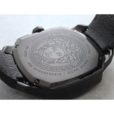 Versace Dylos Chronograph Black Dial Black Rubber Strap Watch for Men - VQC020015 Buy Now By Versace