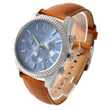 Michael Kors Lexington Chronograph Blue Dial Brown Leather Strap Watch For Men - MK8537 Buy Now By Michael Kors