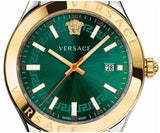 Versace Hellenyium Quartz Green Dial Two Tone Steel Strap Watch For Men - VEVI00620 Buy Now By Versace