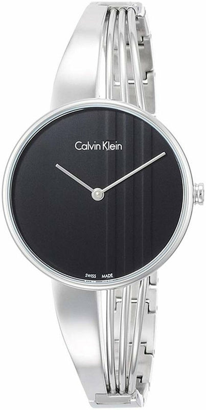 Calvin Klein Drift Black Dial Silver Steel Strap Watch for Women - K6S2N111 Buy Now By Calvin Klein