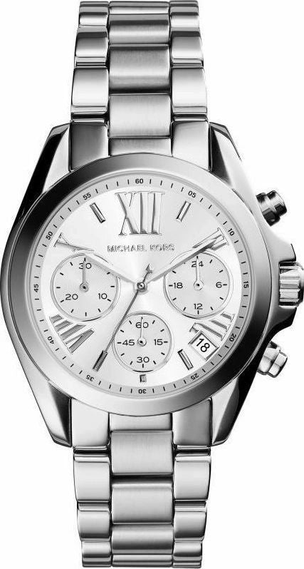 Michael Kors Bradshaw Chronograph Silver Dial Silver Steel Strap Watch for Women - MK6174 Buy Now By Michael Kors