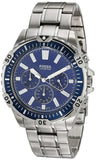 Fossil Garrett Chronograph Blue Dial Silver Steel Strap Watch for Men - FS5623 Buy Now By Fossil
