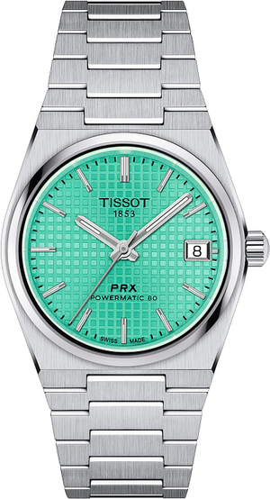 Tissot PRX Powermatic 80 Light Green Dial Silver Steel Strap Watch for Men - T137.207.11.091.01 Buy Now By Tissot