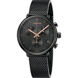 Calvin Klein High Noon Black Dial Black Mesh Bracelet Watch for Women - K8M27421 Buy Now By Calvin Klein