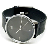Calvin Klein Accent Black Dial Black Leather Strap Watch for Men - K2Y2X1C3 Buy Now By Calvin Klein