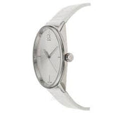 Calvin Klein Accent Silver Dial White Leather Strap Watch for Women - K2Y2X1K6 Buy Now By Calvin Klein