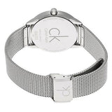 Calvin Klein Minimal Grey Dial Silver Mesh Bracelet Watch for Women - K3M2212X Buy Now By Calvin Klein