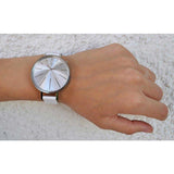 Calvin Klein Equal White Dial White Leather Strap Watch for Women - K3E231L6 Buy Now By Calvin Klein