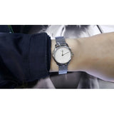 Calvin Klein Minimal White Dial Silver Mesh Bracelet Watch for Women - K3M2312Y Buy Now By Calvin Klein