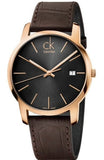Calvin Klein City Chronograph Brown Dial Brown Leather Strap Watch for Men - K2G2G6G3 Buy Now By Calvin Klein