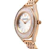 Swarovski Crystalline Aura Silver Dial Rose Gold Steel Strap Watch for Women - 5519459 Buy Now By Swarovski