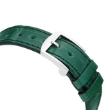 Gucci Grip Quartz Silver Dial Green Leather Strap Watch For Women - YA157404 Buy Now By Gucci