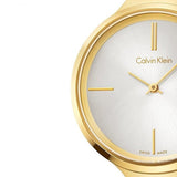Calvin Klein Lively White Dial Gold Steel Strap Watch for Women - K4U23526 Buy Now By Calvin Klein