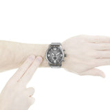 Fossil Nate Chronograph Gunmetal Dial Grey Steel Strap Watch for Men - JR1437 Buy Now By Fossil