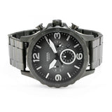 Fossil Nate Chronograph Gunmetal Dial Grey Steel Strap Watch for Men - JR1437 Buy Now By Fossil