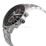 Hugo Boss Rafale Chronograph Black Dial Silver Steel Strap Watch for Men - 1513509 Buy Now By Hugo Boss