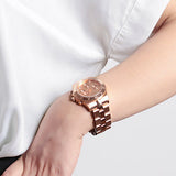 Marc Jacobs Blade Chronograph Rose Gold Dial Rose Gold Steel Strap Watch for Women - MBM3102 Buy Now By Marc Jacobs