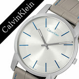 Calvin Klein City Silver Dial Grey Leather Strap Watch for Men - K2G211Q4 Buy Now By Calvin Klein