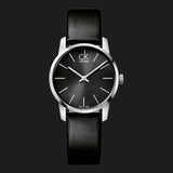 Calvin Klein City Black Dial Black Leather Strap Watch For Women - K2G23107 Buy Now By Calvin Klein