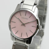 Calvin Klein City Pink Mother of Pearl Dial Stainless Steel Strap Watch For Women - K2G2314E Buy Now By Calvin Klein