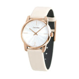Calvin Klein City Silver Dial White Leather Strap Watch for Women - K2G236X6 Buy Now By Calvin Klein