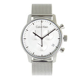 Calvin Klein City Chronograph White Dial Silver Mesh Bracelet Watch for Men - K2G27126 Buy Now By Calvin Klein