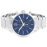 Calvin Klein City Chronograph Blue Dial Silver Steel Strap Watch for Men - K2G2714N Buy Now By Calvin Klein
