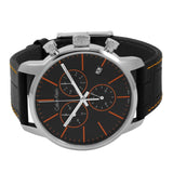 Calvin Klein City Chronograph Black Dial Black Leather Strap Watch for Men - K2G271C1 Buy Now By Calvin Klein