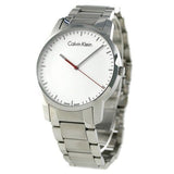 Calvin Klein City Quartz White Dial Silver Steel Strap Watch for Men - K2G2G1Z6 Buy Now By Calvin Klein