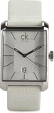 Calvin Klein Window White Dial White Leather Strap Watch for Men - K2M21120 Buy Now By Calvin Klein