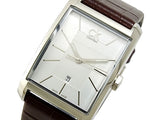 Calvin Klein Window Silver Dial Brown Leather Strap Watch for Women - K2M23126 Buy Now By Calvin Klein