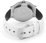 Calvin Klein Skirt White Dial White Leather Strap Watch for Women - K2U231K6 Buy Now By Calvin Klein