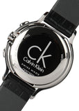 Calvin Klein Skirt Chronograph Black Dial Black Leather Strap Watch for Men - K2U291C1 Buy Now By Calvin Klein