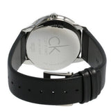 Calvin Klein Minimal Black Dial Black Leather Strap Watch for Men - K3M211C3 Buy Now By Calvin Klein
