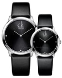 Calvin Klein Minimal Black Dial Black Leather Strap Watch for Men - K3M221CS Buy Now By Calvin Klein