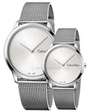 Calvin Klein Minimal White Dial Silver Mesh Bracelet Watch for Women - K3M231Y6 Buy Now By Calvin Klein