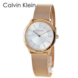 Calvin Klein Minimal White Dial Rose Gold Mesh Bracelet Watch for Women - K3M22Y2X Buy Now By Calvin Klein