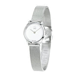 Calvin Klein Minimal White Dial Silver Mesh Bracelet Watch for Women - K3M2312Y Buy Now By Calvin Klein