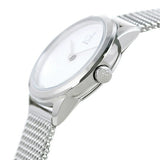 Calvin Klein Minimal White Dial Silver Mesh Bracelet Watch for Women - K3M2312Y Buy Now By Calvin Klein