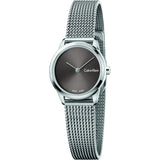 Calvin Klein Minimal Grey Dial Silver Mesh Bracelet Watch for Women - K3M231Y3 Buy Now By Calvin Klein