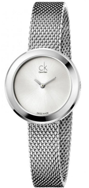 Calvin Klein Firm White Dial Silver Mesh Bracelet Watch for Women - K3N23126 Buy Now By Calvin Klein