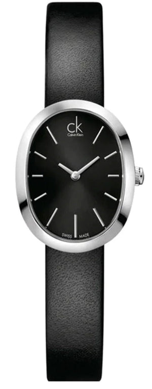 Calvin Klein Incentive Black Dial Black Rubber Strap Watch for Women - K3P231C1 Buy Now By Calvin Klein