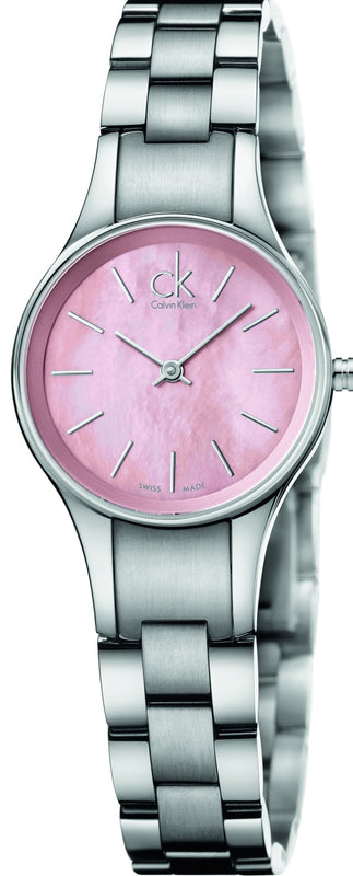 Calvin Klein Simplicity Pink Dial Silver Steel Strap Watch for Women - K432314E Buy Now By Calvin Klein