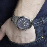 Gucci G Timeless Chronograph Grey Dial Silver Steel Strap Watch For Men - YA126238 Buy Now By Gucci